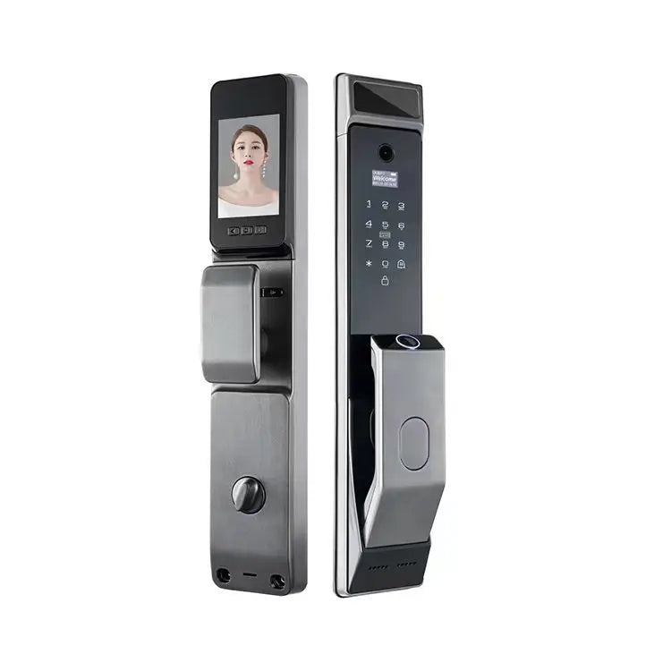 S914max 3D Face Door Lock Home Security Smart Camera Tuya  Wifi  Password Fingerprint RFID Card Aluminum Alloy Smart Door Lock