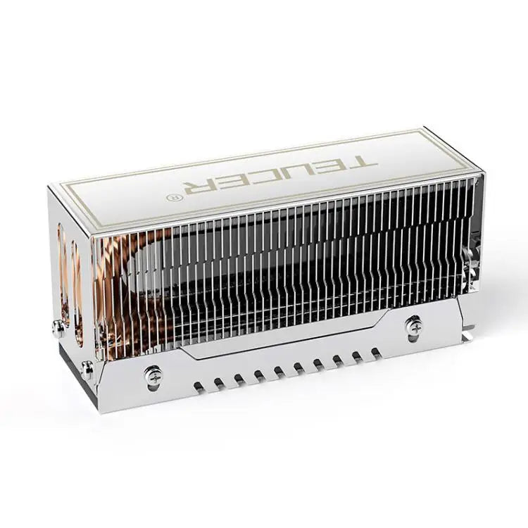 TEUCER 2280 M.2 Solid State Drive 2 Heat Pipe & LED Radiator Vest Cooling Fan for Computer & Laptop Case