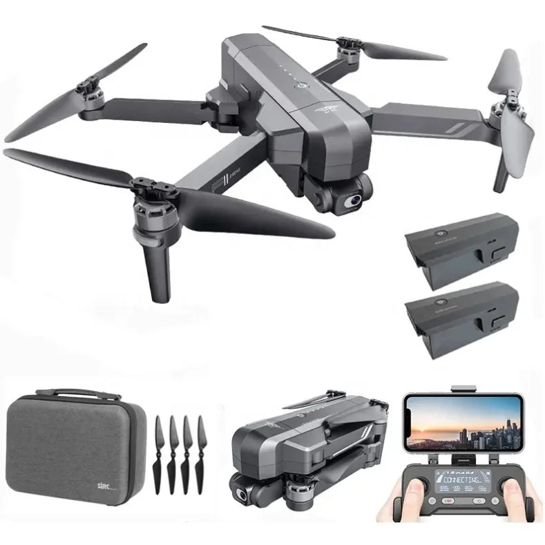 SJRC F11S 4K Pro Drone with Camera WIFI GPS EIS 2-Axis Anti-Shake Gimbal Brushless FPV Quadcopter Remote Control