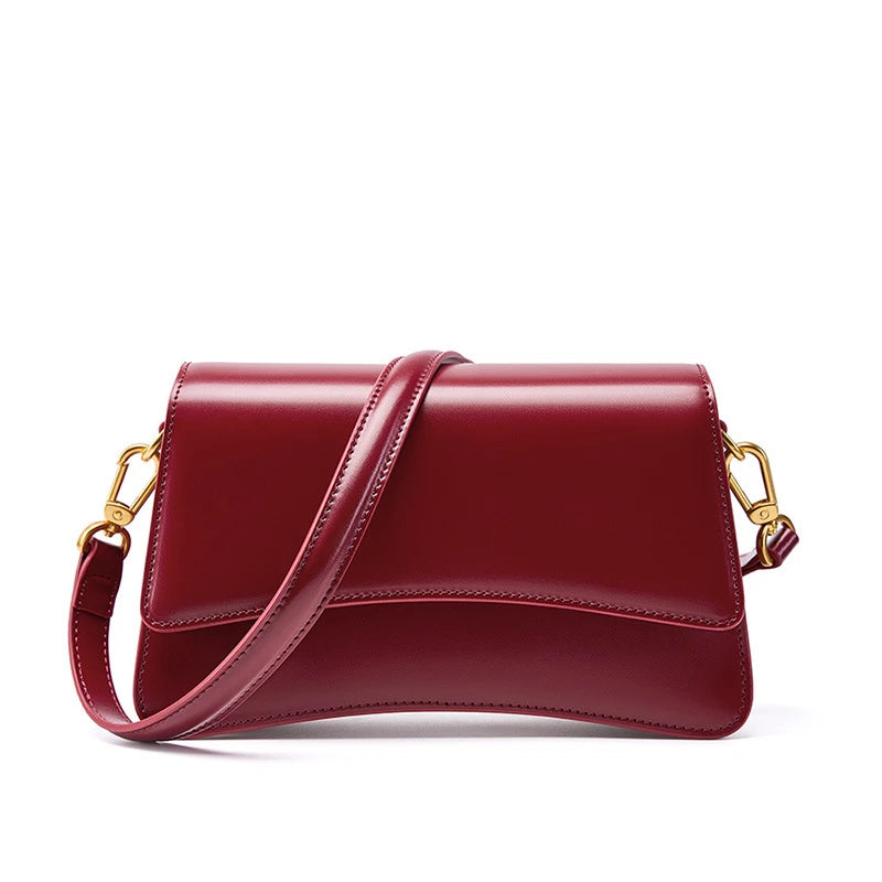 Promotional Custom Small Best Genuine Leather Woman Casual Handbag Single Shoulder Crossbody Women'S Bags for Women High Quality