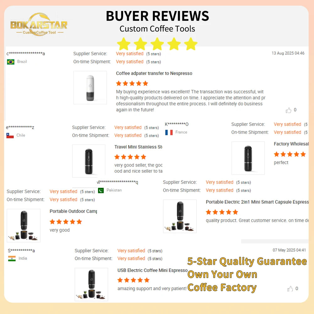 Portable 2 in 1 Usb Rechargeable Electric Drip Espresso Machine Capsule Making Heating Automatic Coffee Maker