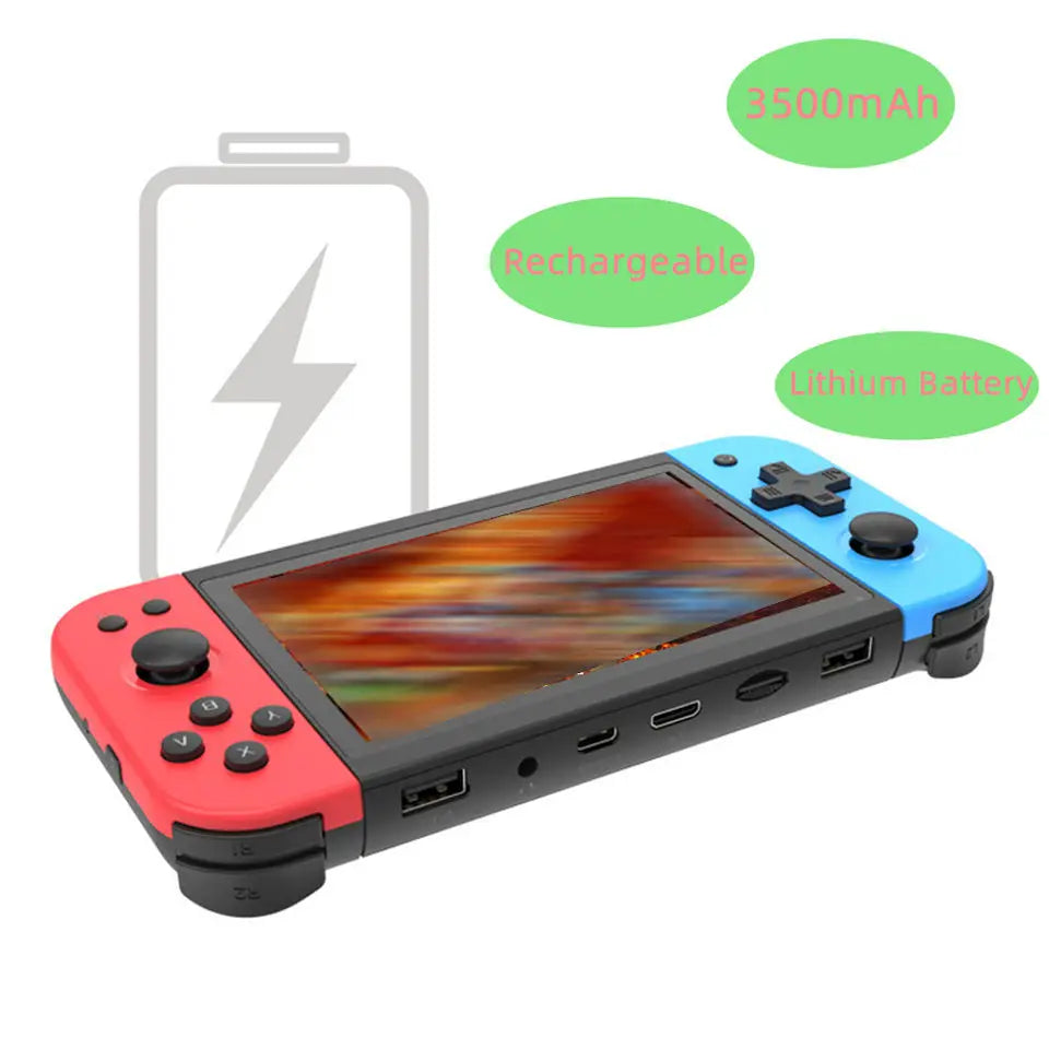 X51 5.0 Inch Screen Handheld Game Player Classic Retro Handheld Game Console HD Output TV Gaming Consoles for GBA/NES Wiisun
