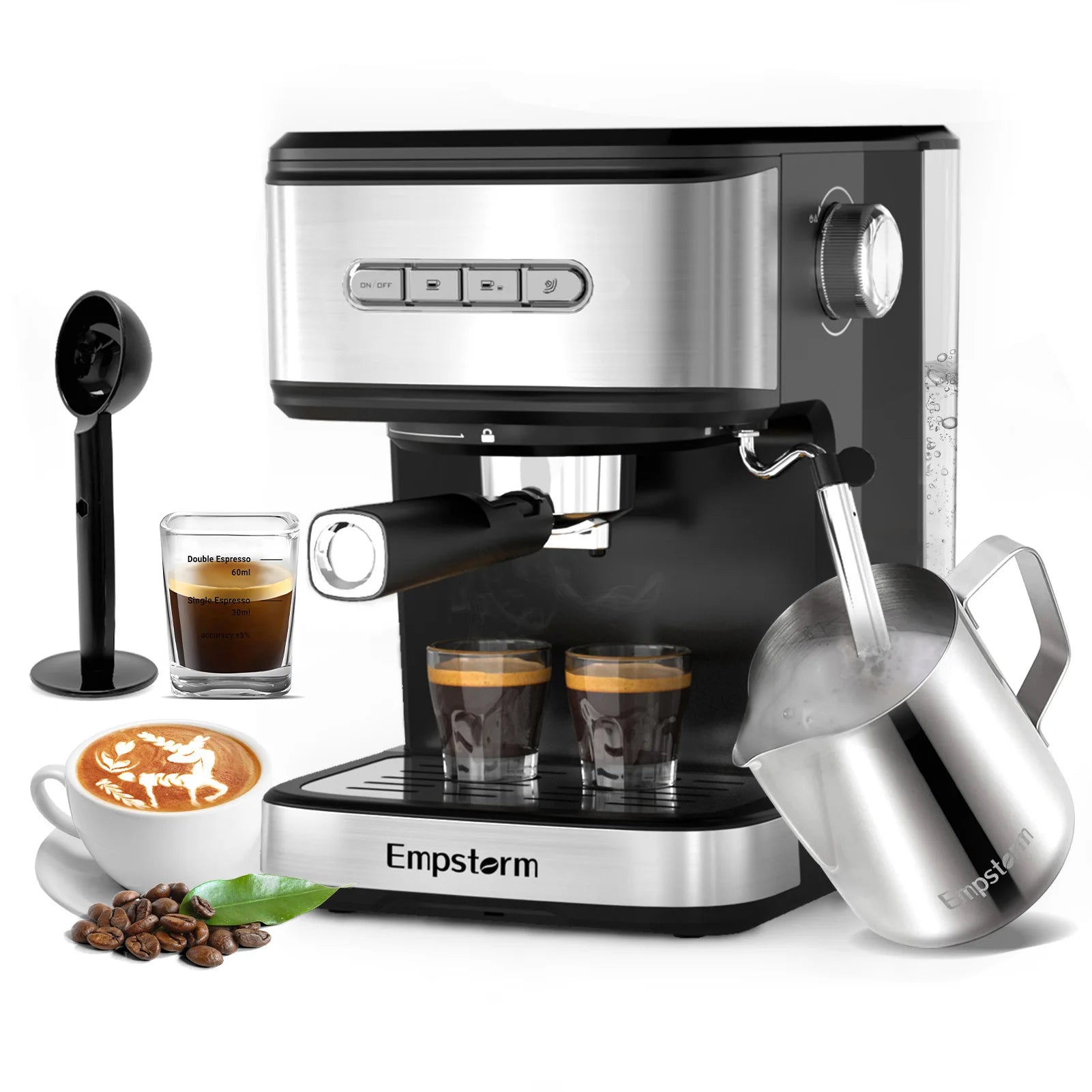 Customized Professional Office Home Low Noise Semi-Automatic Coffee Maker Manual Espresso Machine