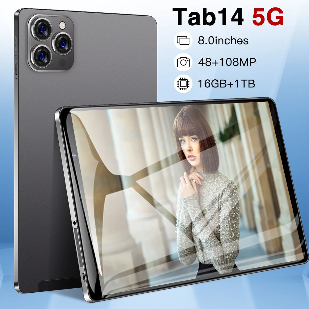 Hot Selg TAB 14 Original 16gb+1tb 48MP+108MP Android 12 Tablets Smart Tablet PC