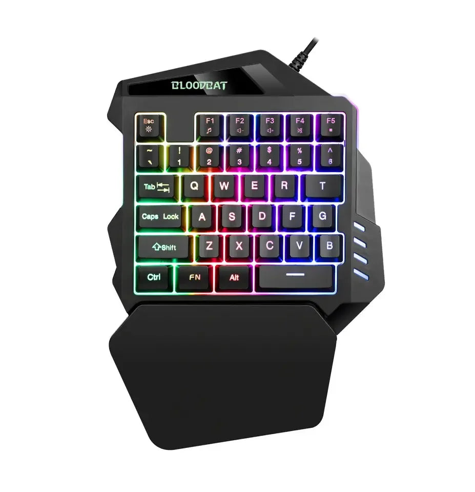 Hot 38 Keys Mechanical Axis rainbow Racing Lantern G92 Keyboards Programmable One Handed Mini Gaming Keyboard Factory Price