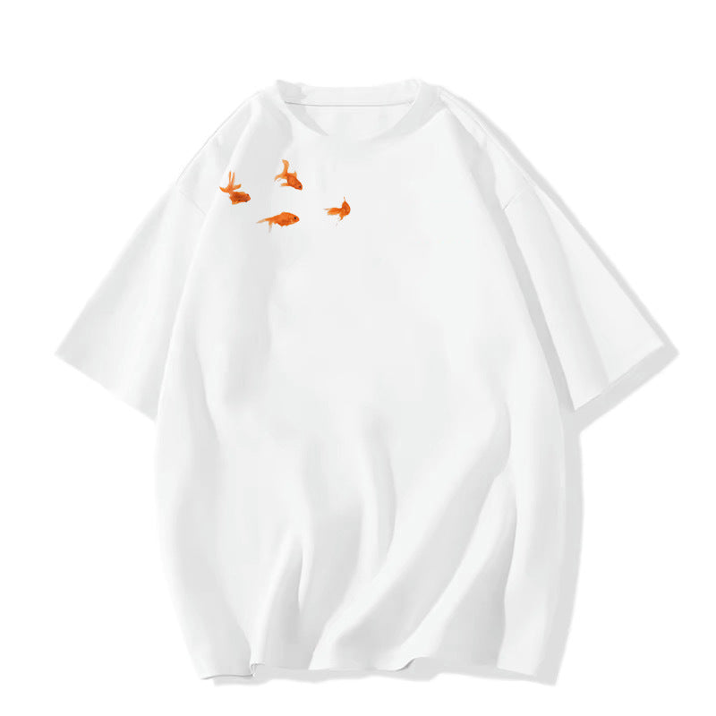 Summer Design Sense American Half Sleeve Loose Top Wear