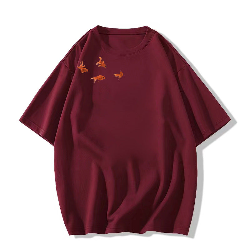 Summer Design Sense American Half Sleeve Loose Top Wear