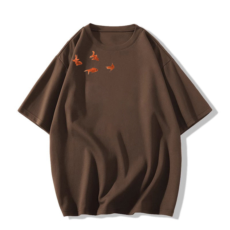 Summer Design Sense American Half Sleeve Loose Top Wear