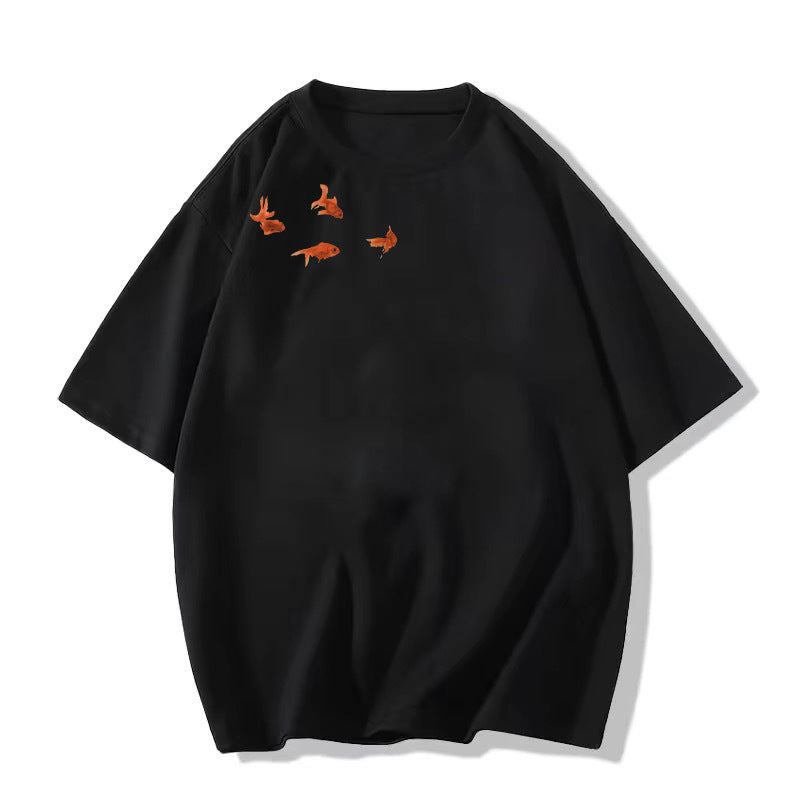 Summer Design Sense American Half Sleeve Loose Top Wear