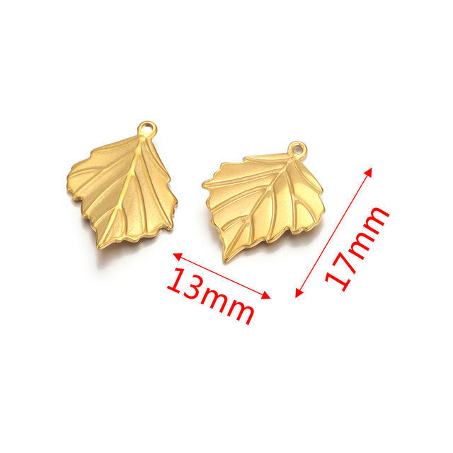 Stainless Steel Leaves Earring Ornament Accessories