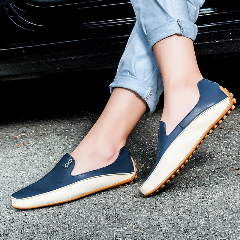 Lightweight Plus Size Korean Gommino Men's Shoes Breathable