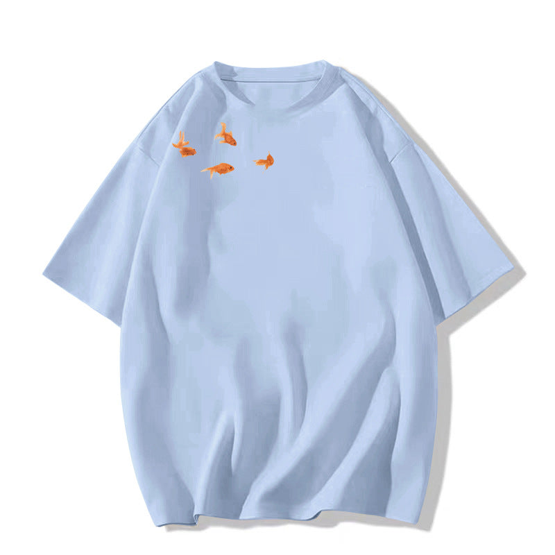 Summer Design Sense American Half Sleeve Loose Top Wear