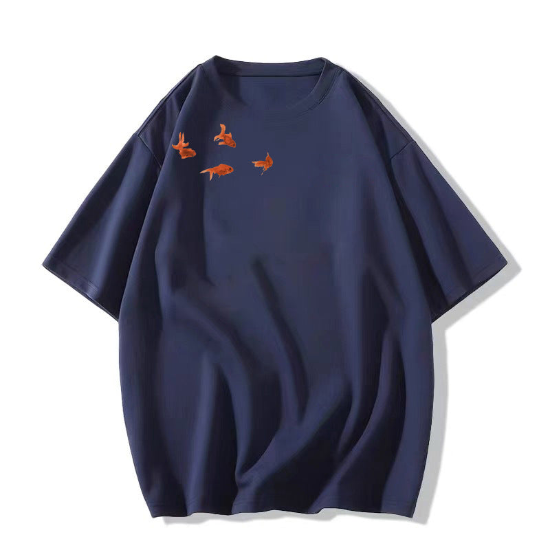 Summer Design Sense American Half Sleeve Loose Top Wear