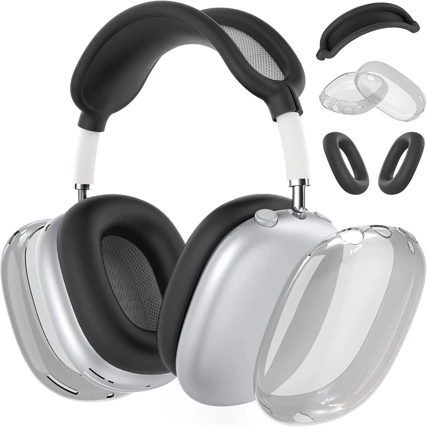 for 2024 AirPods Max2 New Headphone Protective Case 3 in 1 transparent TPU Silicone Case Anti-scratch For Airpods Max2 Protector