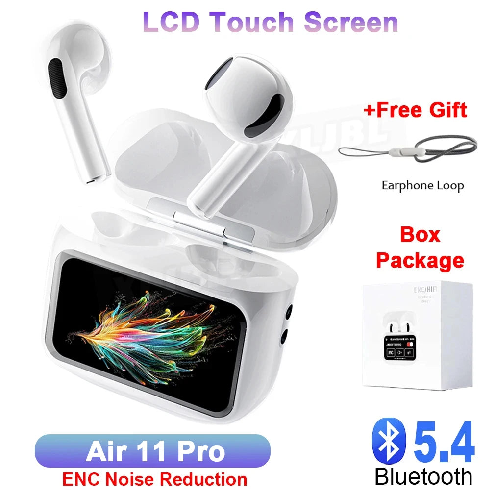 Air 11 Pro Bluetooth Earphone ENC Wireless Earbuds Active Noise Cancelling Mini buds Sport Headsets Gaming Headphones