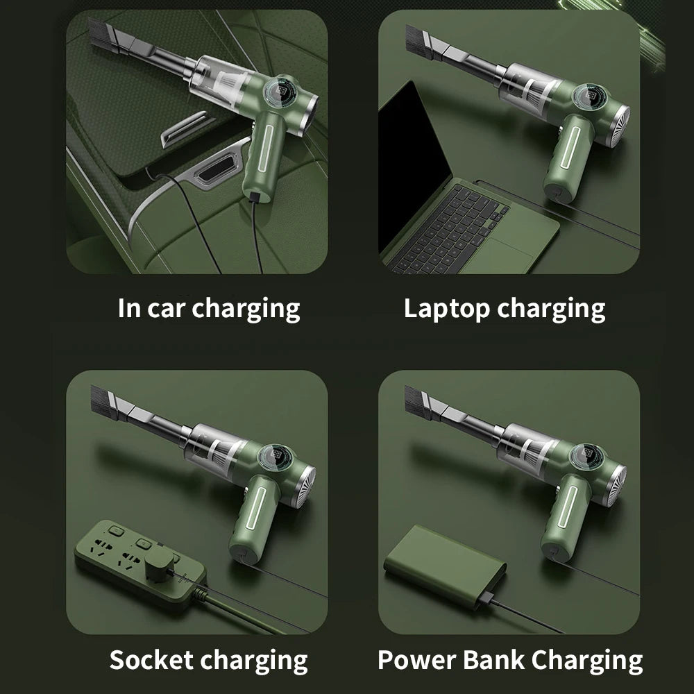 29000PA Vacuum Cleaner 5 in1 Wireless Automobile Wet Dry Dual-Use Super High Power Handheld Electric Appliance Cleaner