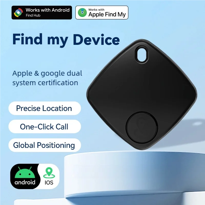 Mini Smart GPS Tracker Tag Work for iOS Android System Bluetooth Locator Key Finder for iPhone Google Find My Wallet Pet Kids