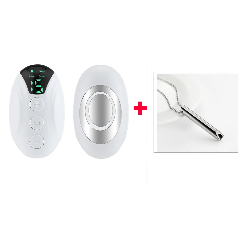 Handheld 20 Levels EMS Sleep Aid Relaxation Treatment Microcurrent Pulse Hypnosis Device Insomnia