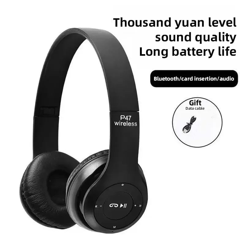Handsfree Wireless Headphones Noise Canceling Headphone Earphone P47 headset Bluetooth Head Phone for iPhone Huawei Samsung S22