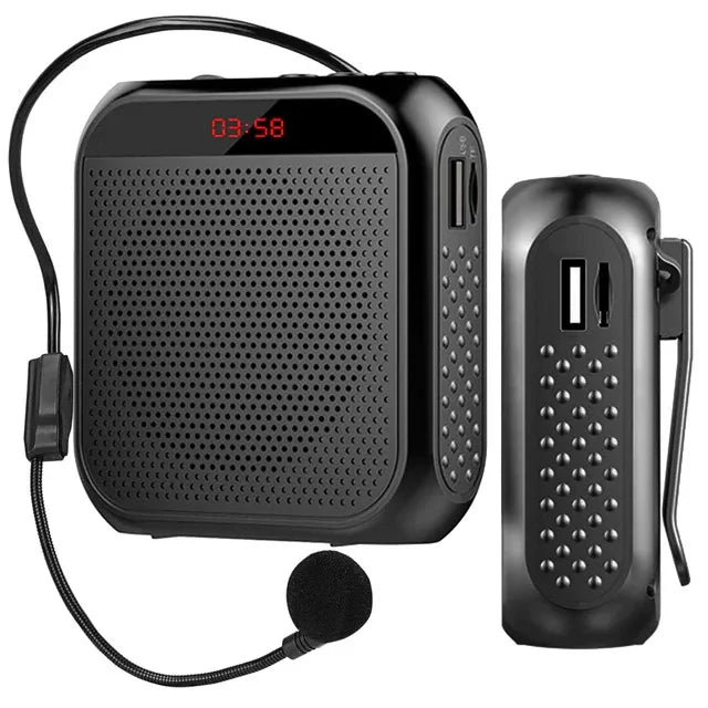 Megaphone Voice Amplifier Portable Personal Voice Speaker s With Microphone Display Loudspeaker For Teachers Speech Tour Guide