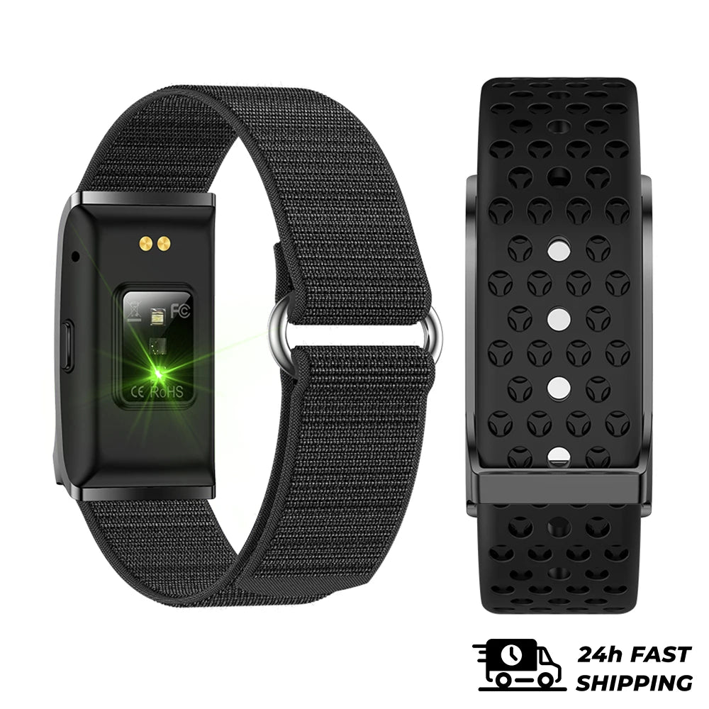 Smart Bracelet Women Men Heart Rate Blood Pressure SpO2 Sleep Tracker Activity & Fitness Trackers 170+ Sports Modes Wristbands