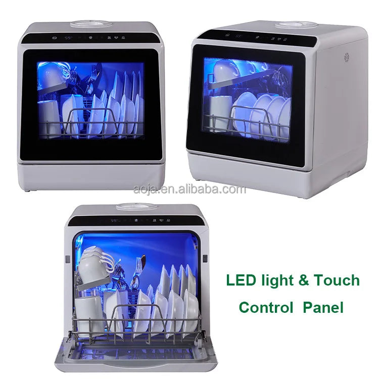 AOJA Dishwashers Professional Portable Table-top Full-automaticHome Kitchen Appliance  Mini Dishwasher Portable Dish Washer