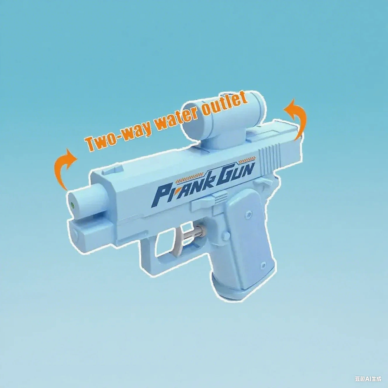 Prank Water Gun Non Electric Pistol High-pressure Two Sided Full Automatic Shooting Water Beach Toy Gun For kid Children Adult