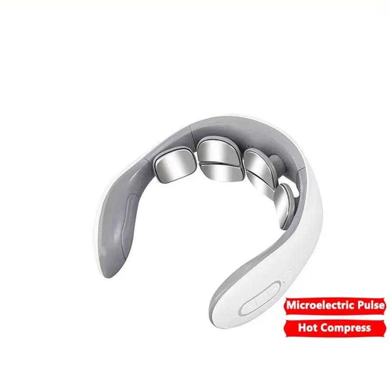 6 Head Cervical Massager Shoulder And Neck Massager Electric Pulse Household Intelligent Neck Protector Multifunctional Massage