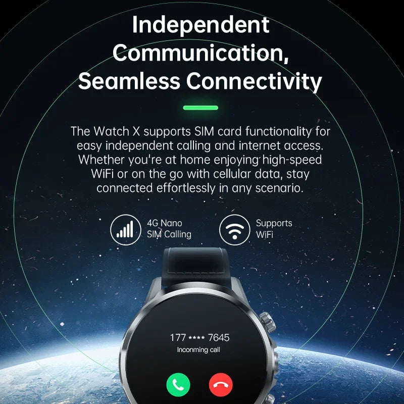 Smart Watch X 1.9'' Display IP67 Washable 2MP Camera 4G Android Watch