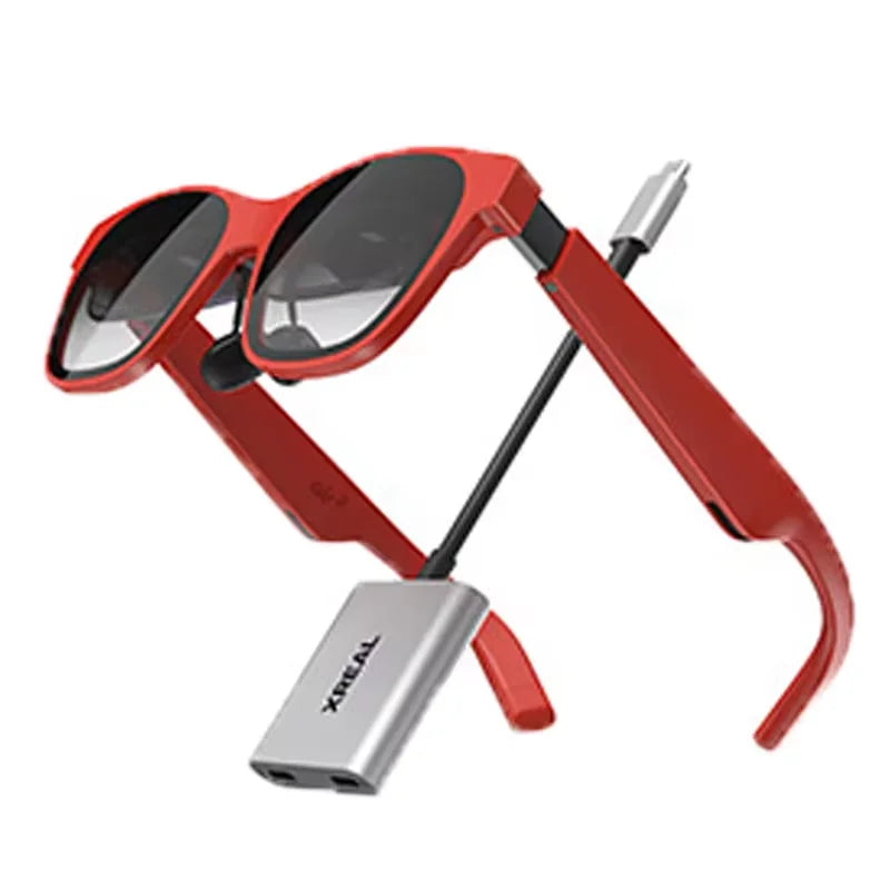 XREAL Air 2 Smart AR Glasses with Beam Hub Portable 130 Inch Space Giant Screen Micro-OLED 1080P View Mobile Computer HD Cinema
