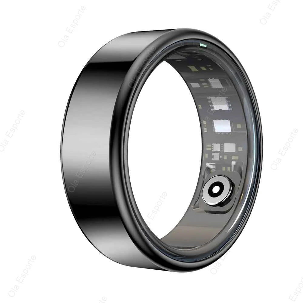2026 New Smart Ring Men Women, Heart Rate Blood Oxygen and Sleep Monitor Smartring IP68 & 5ATM Waterproof, Multi-sport Mode Ring