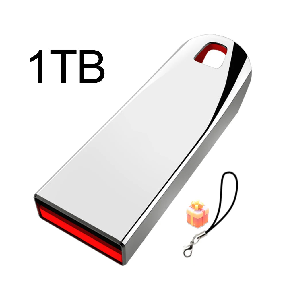 Metal USB 3.0 Memoria USB Pen Drive 2TB Pendrive USB Flash Drive 1TB High Speed Cle USB Flash Memory Key USB Drive Free Shipping