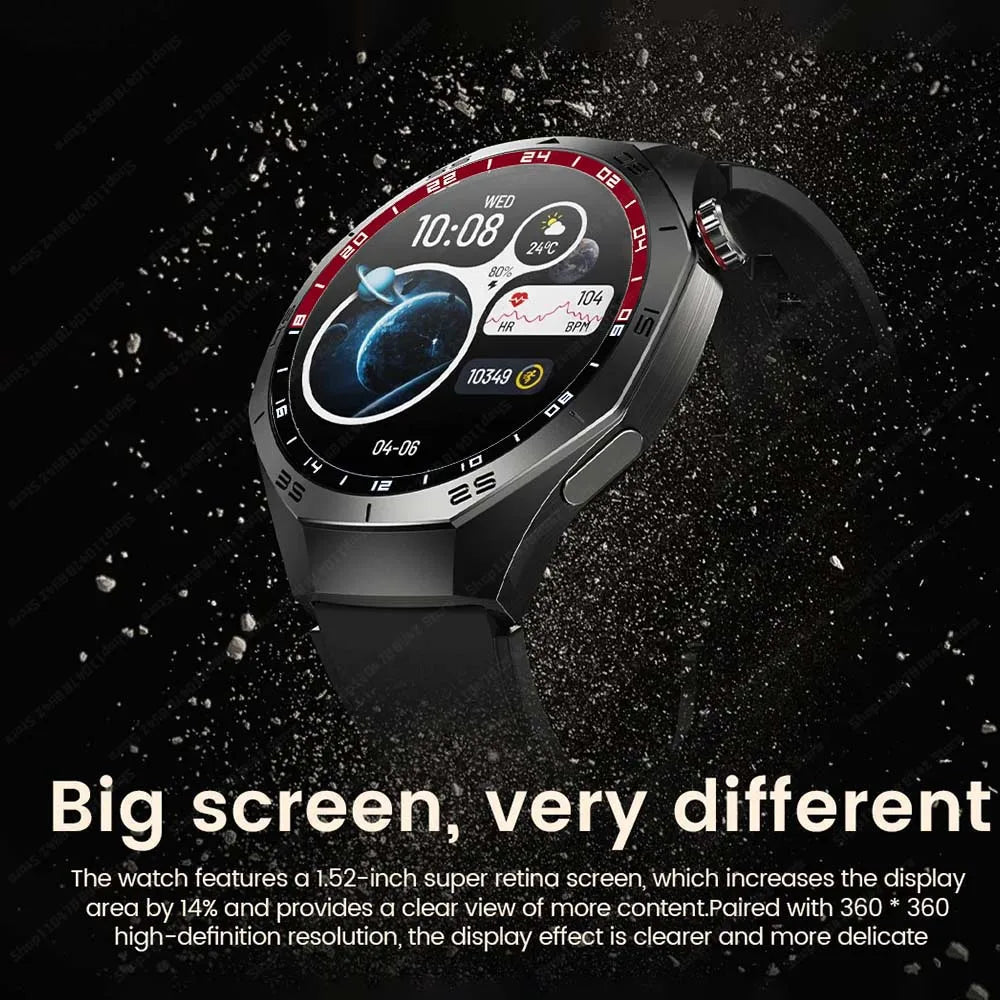 2025 New Smart Watches Men AMOLED Full Screen GPS Motion Trajectory Bluetooth Calls Surprise Gift SmartWatch Waterproof Classic