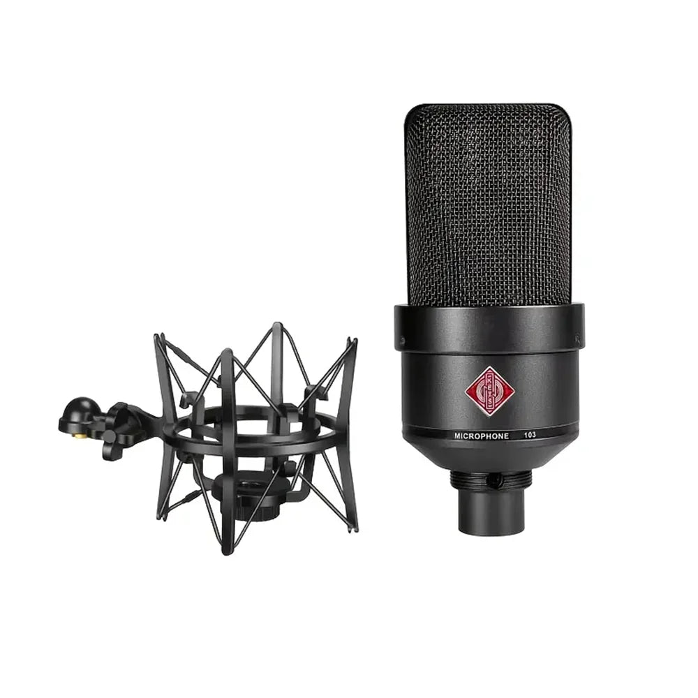 Professional 26mm Core Condenser Microphone TLM103 Home Recording XLR Connector Mic with Shockproof Holder for Gaming Streaming