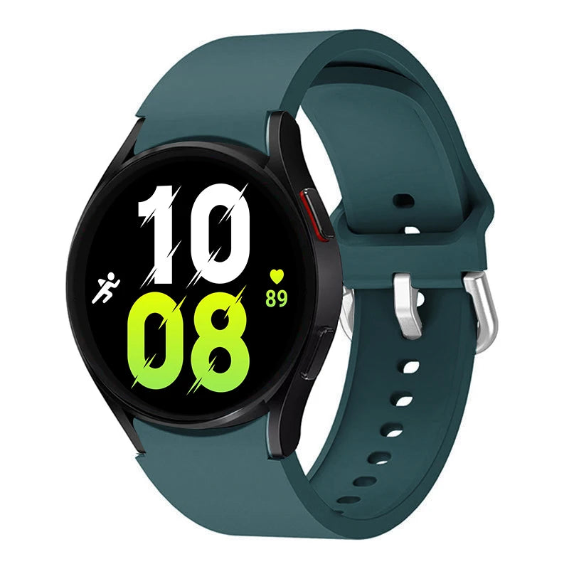 Strap For Samsung Galaxy Watch 6/4/7 44mm 40mm/5 Pro 45mm wristband 20mm Silicone Bracelet Galaxy Watch 6 classic 43mm 47mm Band