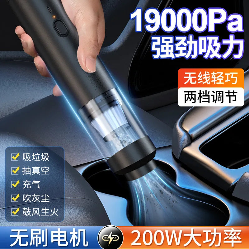 Portable Cordless Handheld Vacuum Cleaner Powerful Suction Car Dust Buster for Quick Cleaning Auto Interior Detailing Tool