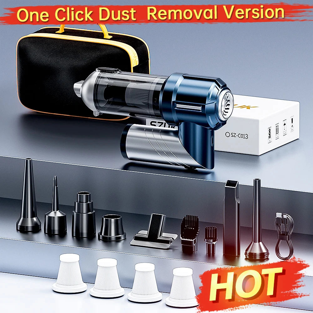 SZUK Car Vacuum Cleaner  Wireless Cleaner Handheld  Mini Vacuum Cleaner Cordless Strong Suction Cleaning Machine Robot Vacuum