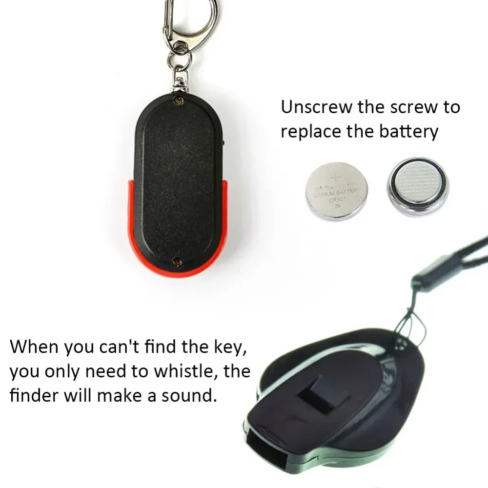 Anti-Lost Alarm Key Finder Locator Tracker Keychain Whistle Sound Smart Flashing Beeping With LED Light Anti Lost Keyring Finder