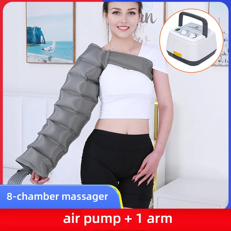 Electric 8-chamber Air Compress Massager Lymphatic Drainage Leg Massage Device Promote Blood Circulation Full Body Massager