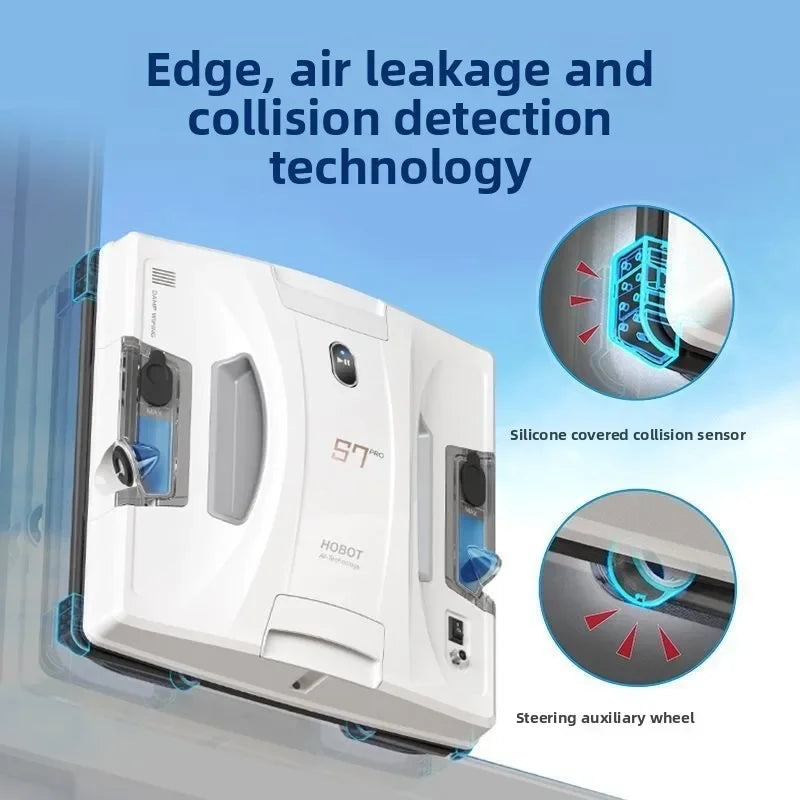 HOBOT S7 Pro Home Fully Automatic Glass Cleaning Artifact Double sided Ponyo Remote Control Window Cleaning Robot water spray