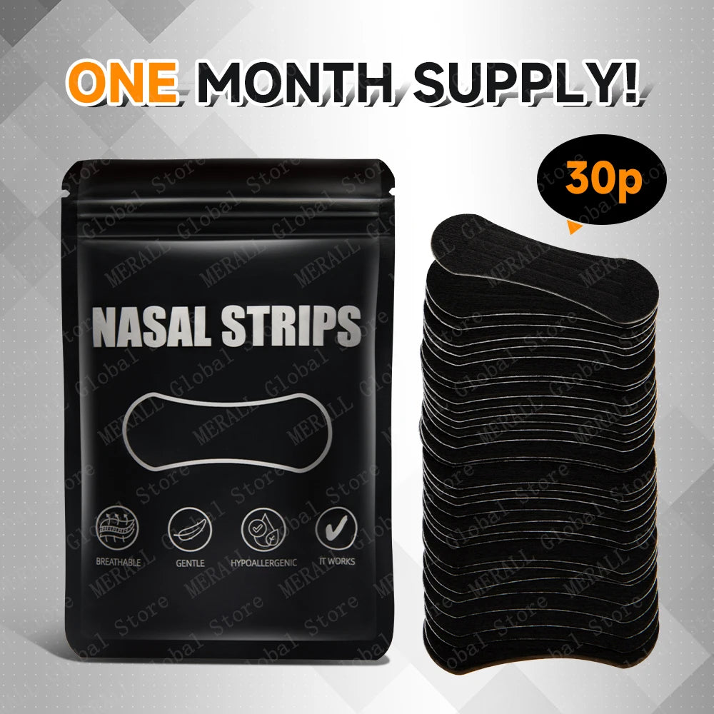Nasal Strips for Snoring Nasal Patch Correction Physical Expansion Breathable Nasal Patch Better Sleep Anti-Snoring Nasal Strip