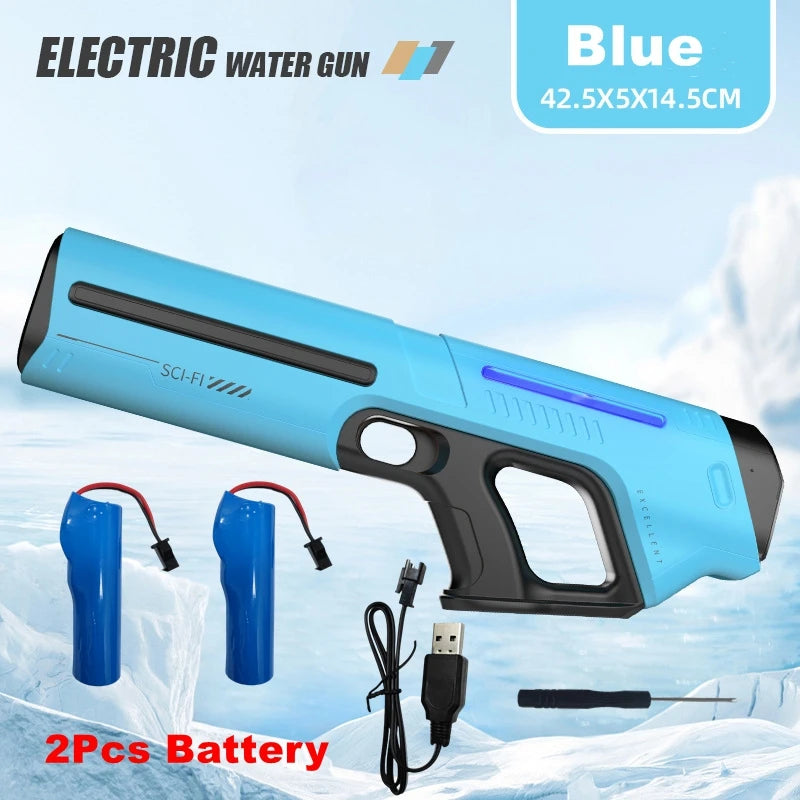 Electric Water Guns For Adults Kids Powerful Squirt Automatic Water Suction Water Blasters Summer Outdoor Beach Toy Kids Gift