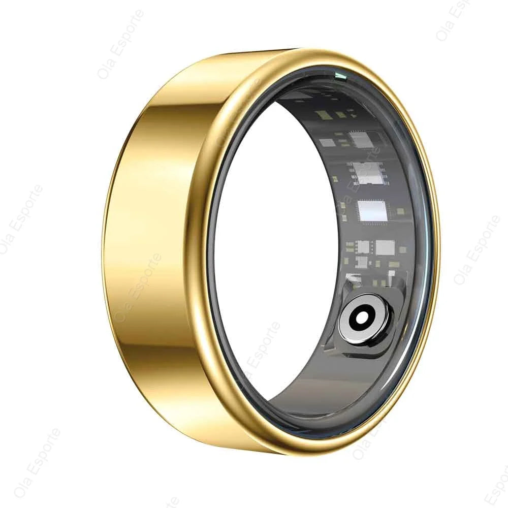 2026 New Smart Ring Men Women, Heart Rate Blood Oxygen and Sleep Monitor Smartring IP68 & 5ATM Waterproof, Multi-sport Mode Ring