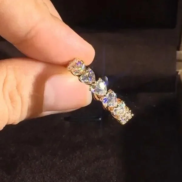 2025 New Fashion Women Ring Trend White Crystal Zircon Engagement Design Rings for Women Wedding Anniversary Jewelry