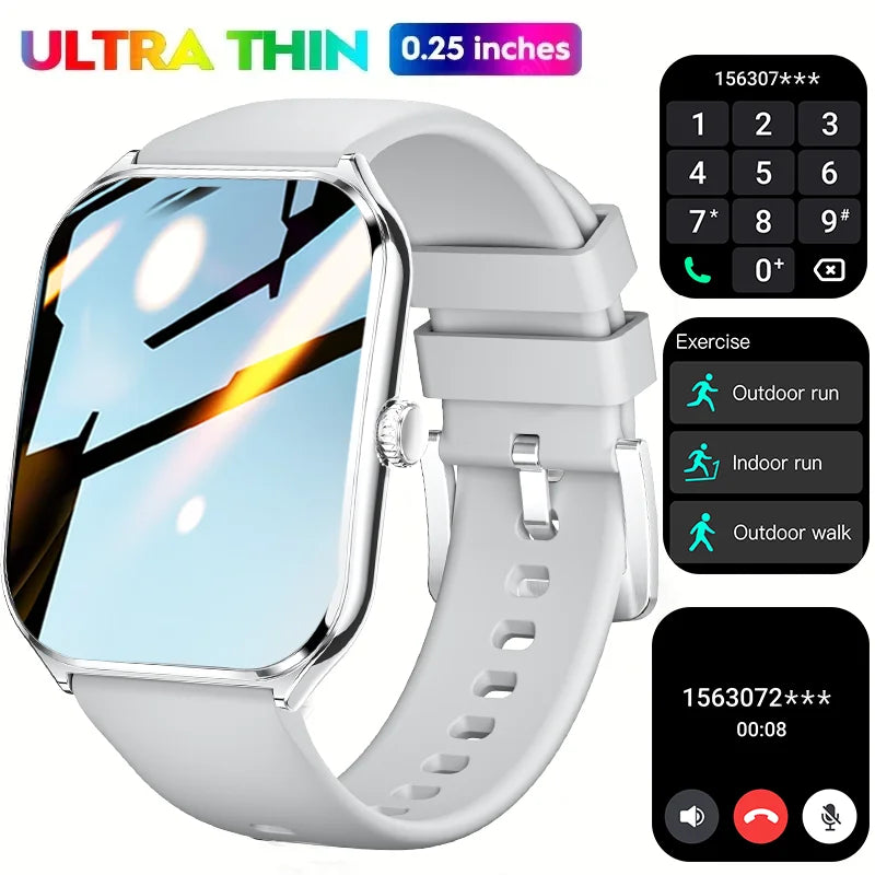 2025 A new smart watch, 1.96-inch sports watch, IP67 waterproof, 110+ sports mode, fitness activity tracker, ultra-thin watch.