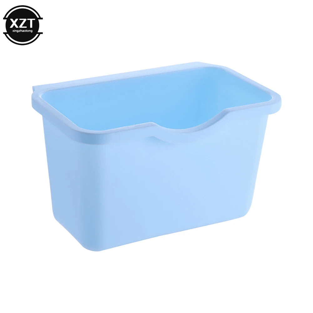Kitchen Cabinet Door Hanging Trash Garbage Bin Can Rubbish Container Mini Waste Bins Household Rubbish Cleaning Tool Dustbin