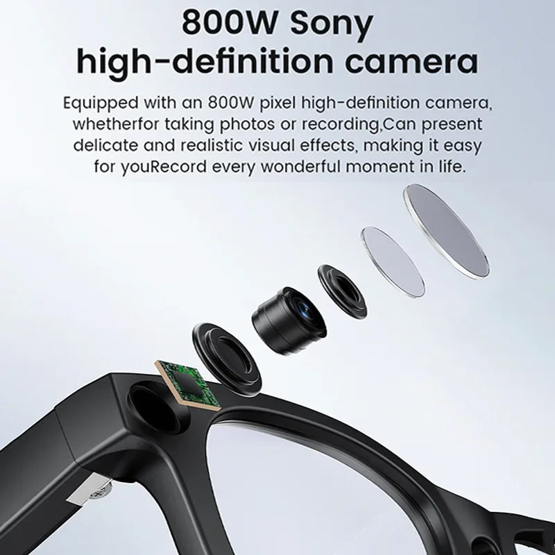 2025 New WiFi Transmission Smart Glasses Anti Shake 1080P HD Video Recording 32GB Memory Al Voice Wireless Calling Smart Glasses