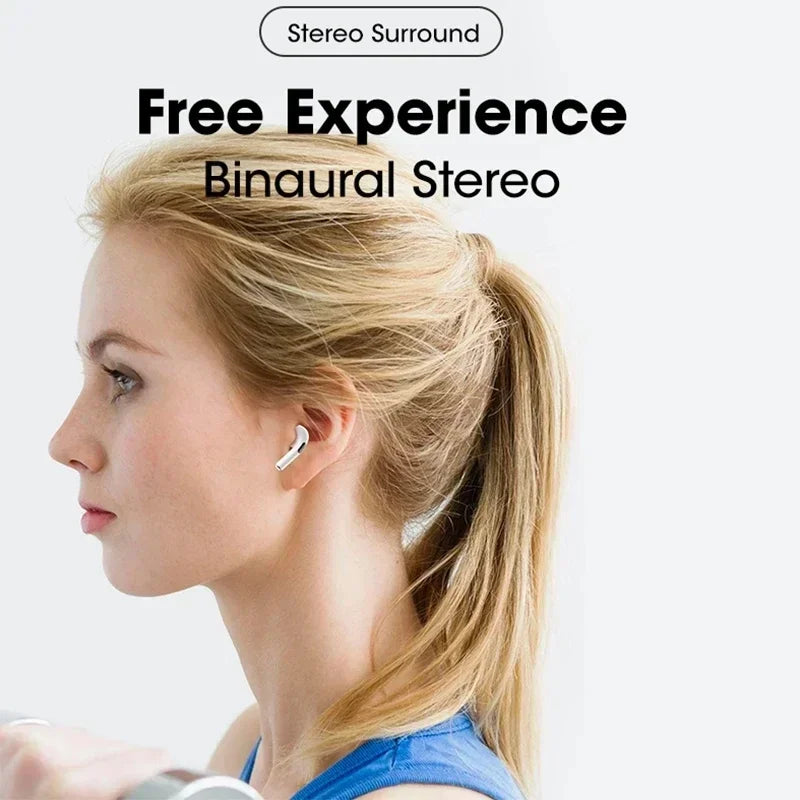 TWS Pro4 Wireless Bluetooth Earphones Touch Control Earbuds with Mic Air Wireless Headphones for iPhone Xiaomi