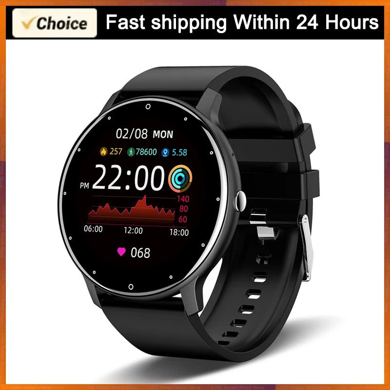 LIGE 2025 Smart Watch Women Men Lady Gift Sport Fitness Watches Heart Rate Monitor Waterproof Smartwatch For Xiaomi Android IOS