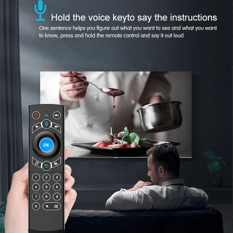 2.4G Wireless Keyboard Air Mouse G21 PRO Voice Remote Control with IR Learning Gyros for Android TV Box H96 MAX X3 Pro